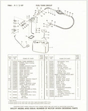 1966 Johnson 9.5 HP Models MQ-12A MQL-12A Parts Catalog - Used