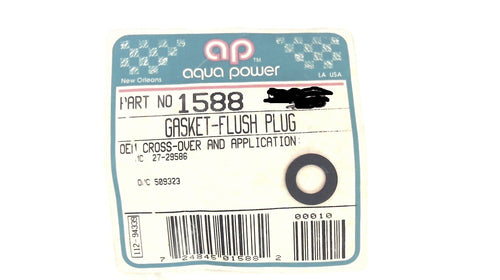 Aqua Power 1588 Flush Plug Gasket for Mercruiser 27-29586 OMC 509323