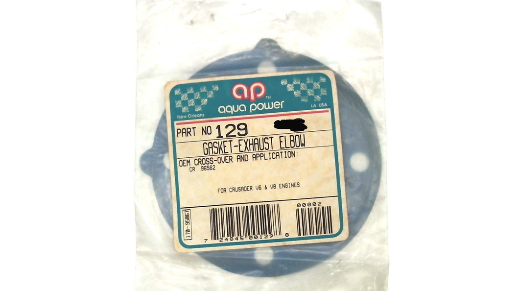 Aqua Power 129 Exhaust Elbow Gasket for Crusader 96562