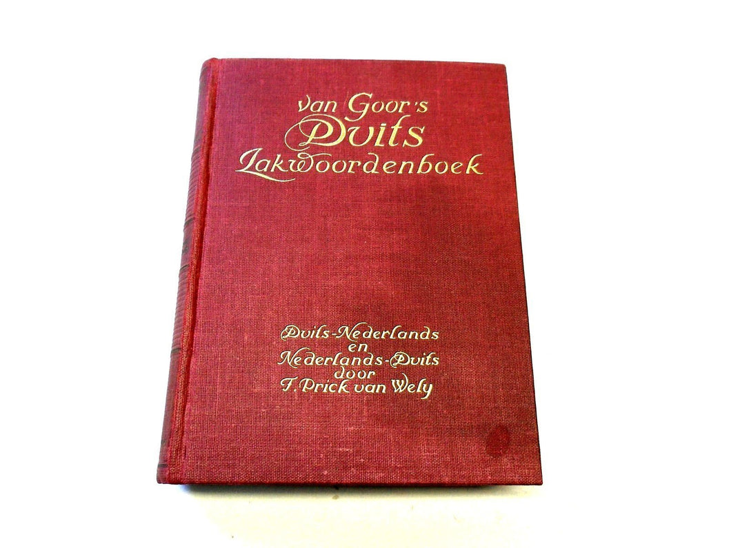 Van Goor's Duits Zakwoordenboek German/Nederlands Dictionary 1950 (GB)