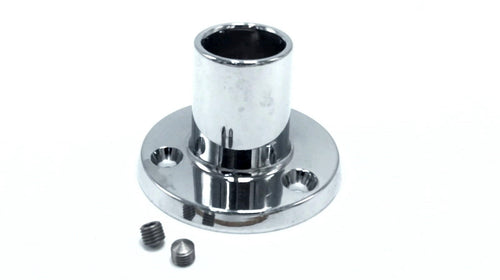 Boat Railing Chrome Base 90 Degree Round 7/8
